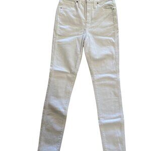 MADEWELL High Rise White 10" Skinny Jeans Size 27 NEW